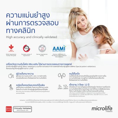 เครื่องวัดความดัน MICROLIFE รุ่นB1 CLASSIC+ADAPTER.
