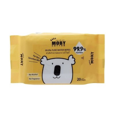 BABY WIPES 20แผ่น  เบบี้ โมบี้
