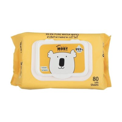BABY WIPES 80แผ่น  เบบี้ โมบี้