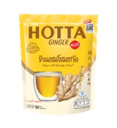 HOTTA ขิงผสมโสมสกัด 90g. (10ซอง)