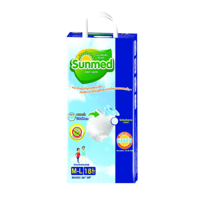 กางเกงซึมซับ SUNMED # M-L 18'ชิ้น