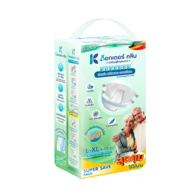 ผ้าอ้อมผู้ใหญ่ Dr.Klean (แบบเทปกาว) # L-XL (34ชิ้น/แพ็ค)