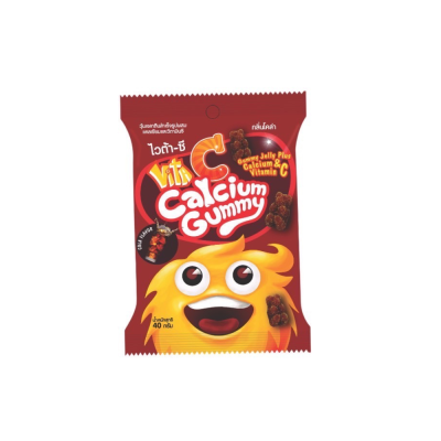 VITA-C CALCIUM GUMMY 40g. โคล่า  H.B