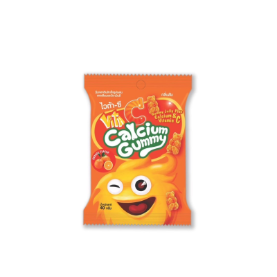 VITA-C CALCIUM GUMMY 40g. ส้ม