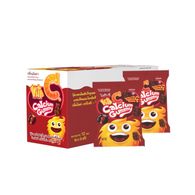 VITA-C CALCIUM GUMMY 40g. โคล่า  H.B