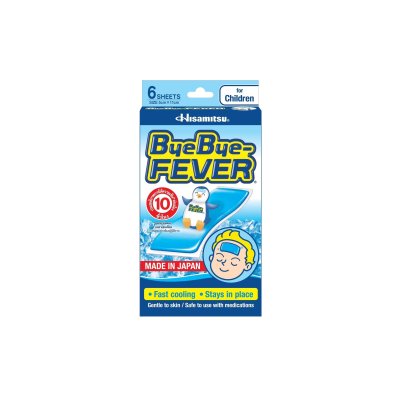 BYE BYE FEVER เจลลดไข้เด็ก 3*2ชิ้น(KOOLFEVER)