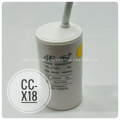คาปาซิเตอร์ 18uF 450V Running Capacitor CC-X18