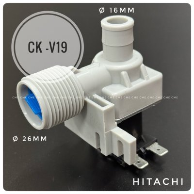 วาล์วน้ำเข้าเครื่องซักผ้า 1 ทาง ฮิตาชิ CK-V19 อะไหล่เครื่องซักผ้าทดแทน