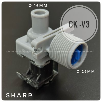 วาล์วน้ำเข้าเครื่องซักผ้า 1 ทาง ชาร์ป CK-V3 อะไหล่เครื่องซักผ้าทดแทน