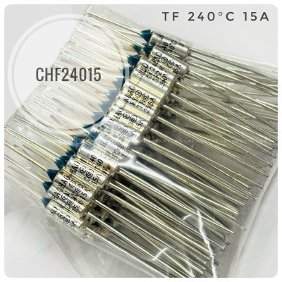 เทอร์โมฟิวส์ 15A 250V แพ็คละ 10 ตัว Thermal Fuse อะไหล่เครื่องใช้ไฟฟ้า