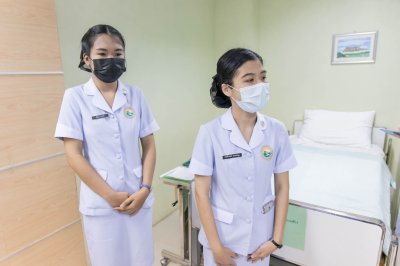 นักเรียนพนักงานผู้ช่วยพยาบาล เดอะแคร์การบริบาลรุ่นที่ 40 สอบวัดผลภาคทักษะก่อนออกฝึกภาคปฎิบัติ ( The Care Skill Day )