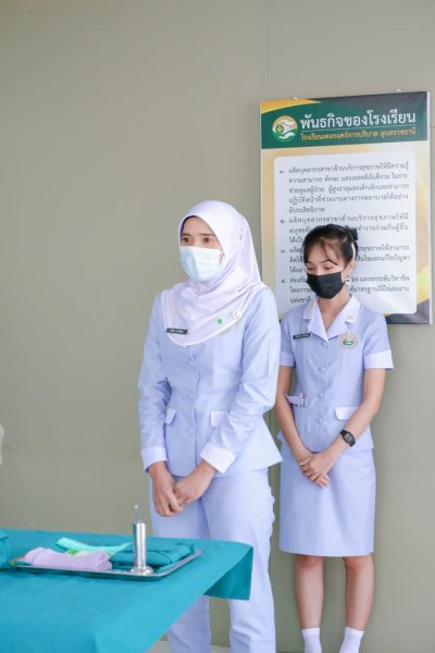 นักเรียนพนักงานผู้ช่วยพยาบาล เดอะแคร์การบริบาลรุ่นที่ 41 สอบวัดผลภาคทักษะก่อนออกฝึกภาคปฎิบัติ ( The Care Skill Day )