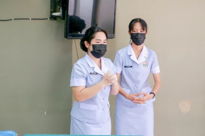 นักเรียนพนักงานผู้ช่วยพยาบาล เดอะแคร์การบริบาลรุ่นที่ 41 สอบวัดผลภาคทักษะก่อนออกฝึกภาคปฎิบัติ ( The Care Skill Day )