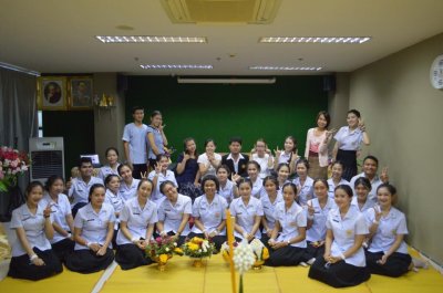 พิธีบายศรีสู่ขวัญก่อนออกฝึกภาคปฏิบัตินักเรียนรุ่น 13 ปีการศึกษา 2559
