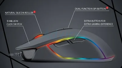 MOUSE FANTECH X9 THOR BLACK