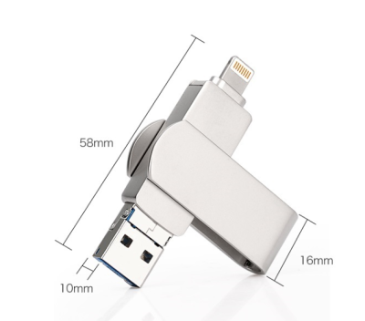 3 in 1 OTG Flashdrive แฟลชไดรฟ์ (Iphone, Android, USB)
