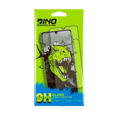 ฟิล์มกระจก Dino เต็มจอ แบบใส สำหรับ จอ 6+/7+/8+ ขอบขาว