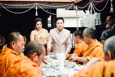 รวมงานแต่งงานพิธีเช้าเรือนไทย