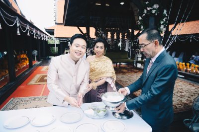 งานแต่งงานพิธีเช้าเรือนไทย