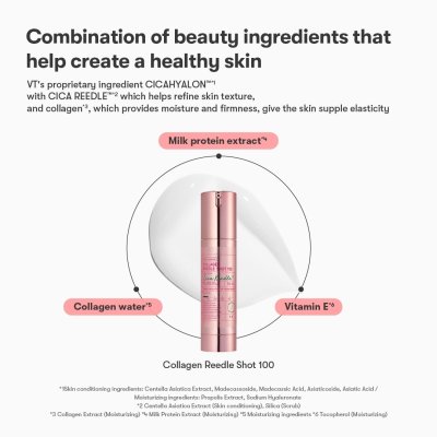 VT 100 SHOT สูตร COLLAGEN  สีชมพู