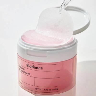 BIODANCE - COLLAGEN GEL TONER PADS 60 PADS + BIODANCE BIO-COLLAGEN REAL DEEP MASK - กล่อง 4 แผ่น