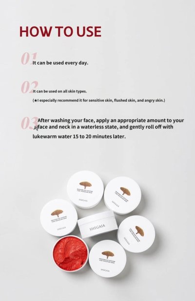 SHEGAIA RDRAGONBLOOD EXOSOMEPORE PROCEDURE MASK