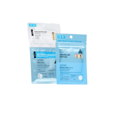 Promotion VT Reedle Shot Facial Essence toner pad  โทนเนอร์แพดเกาหลี  + VT Reedle Shot Steam Mask มาส์กหน้าเกาหลี สูตร  Lifting Peptide  ลิฟติ่ง เปบไทด์