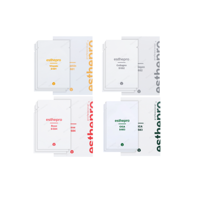Promotion มาส์กหน้าเกาหลี มาส์กหน้าคลินิกเกาหลี Esthepro MASK 14 แผ่น คละสูตร ( COLLAGEN คอลลาเจน / vitamin วิตามิน / cica ซิก้า / rose กุหลาบ)