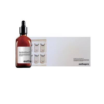 เซ็ตผิวออร่าหน้าเด็ก แอมพลูกลูต้า 551 + esthepro Human Stem Cell 571 เซ็ตผิวออร่าหน้าเด็ก แอมพลูกลูต้า 551 + esthepro Human Stem Cell 571