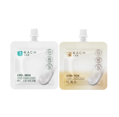 EXO-SKIN GLOW BOOST CREAM 1 ซอง +BOR-TOX COPPER PEPTIDE SERUM 1 ซอง