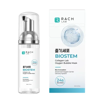 RACH LAB BioStem Cloud Mask บับเบิลเซรั่มทรีตเมนต์ 60 ml กล่องผลิตภัณฑ์สกินแคร์สำหรับผิวโทรมและขาดน้ำ