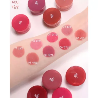 AOU Floofy Matte Balm - 01 CORAL BALM ลิปAOU  ลิปเกาหลี ลิปแมตต์จาก aou สีชัด ไม่ตกร่อง ติดทน