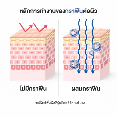 หลักการทำงานของกราฟินต่อผิว Arocell Botulcare Graphene Mask