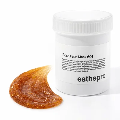มาส์กหน้ากุหลาบ esthepro Rose Face Mask 601 (สูตรคลินิกเกาหลี) เนื้อเจลใสผสมกลีบกุหลาบ ช่วยบำรุงผิวหน้า เพิ่มความชุ่มชื้น กระจ่างใส