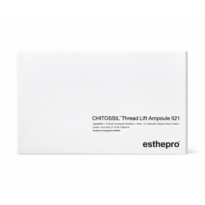 esthepro chitossil thread lift ampoule 521 กล่องสินค้าแอมพูลยกกระชับผิวของแท้