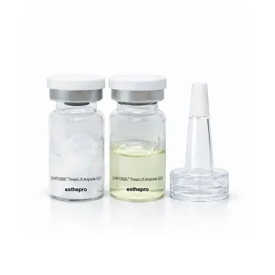esthepro chitossil thread lift ampoule 521 ขวดแอมพูลพร้อมหัว applicator สำหรับทรีตเมนต์ผิว