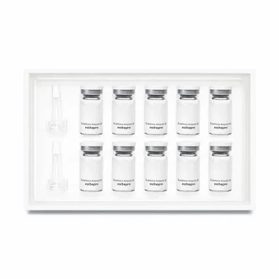 ภายในกล่อง Esthepro Glutathione Ampoule 551 ของแท้ บรรจุ 10 ขวดและหัวหยด 2 ชิ้น