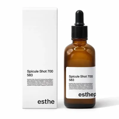 esthepro Spicule Shot 700 583 เซรั่มเข็ม Spicule สปิคุล เข็มขนาดเล็กจิ๋วระดับนาโนเมตรจากธรรมชาติ ผลัดเซลล์ผิว ลดริ้วรอยและรูขุมขน ผิวกระจ่างใส: ลดจุดด่างดำ เสริมเกราะป้องกันผิว