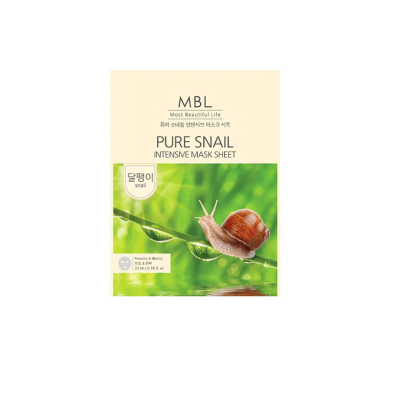 มาส์กหน้าเกาหลี 9 บาท -  MBL PURE SNAIL  MBL PURE SNAIL