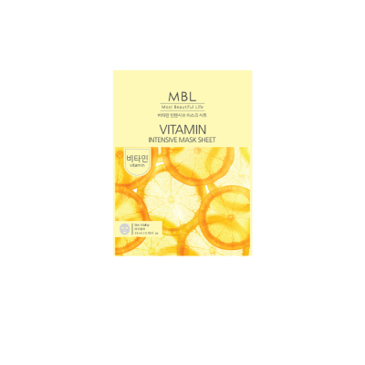มาส์กหน้าเกาหลี 9 บาท - MBL PURE VITAMIN