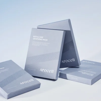 กล่องผลิตภัณฑ์ AROCELL BOTULCARE GRAPHENE MASK สำหรับมาส์กหน้าลดริ้วรอย