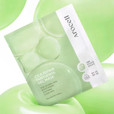 ซอง Arocell Cica Repair Panthenol Gel Mask ขนาด 25g มาส์กหน้าเกาหลี สูตร Cica Panthenol