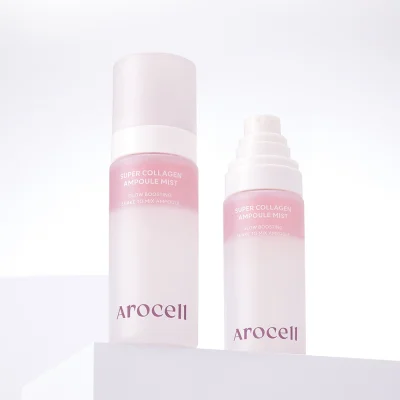 AROCELL SUPER COLLAGEN AMPOULE MIST สเปรย์แอมพูล แบบปิดฝาและไม่ปิดฝา