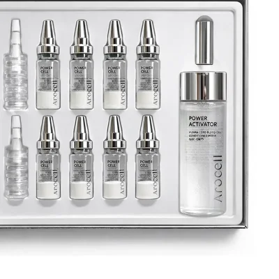 Arocell Time Reverse Kit Power Cell Ampoule และ Power Activator เซรั่มสเต็มเซลล์ลดริ้วรอย ผิวอ่อนเยาว์