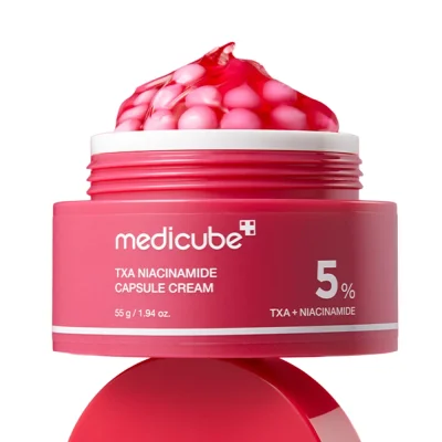 กระปุกครีม Medicube TXA Niacinamide Capsule Cream (55g) สำหรับทาฝ้า กระ และจุดด่างดำ