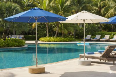 ฐานร่ม ฐานปักร่ม ที่ปักร่มสระว่ายน้ำ ขาตั้งร่ม หินทรายล้าง