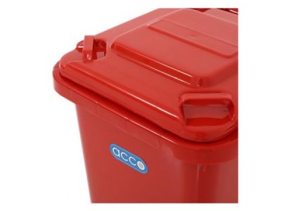 ถังขยะสีแดง