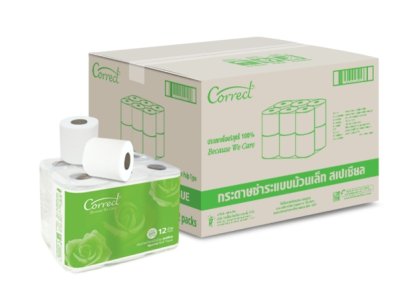 กระดาษชำระ กระดาษทิชชู กระดาษชำระม้วนเล็ก หนา 2 ชั้น Toilet Tissue