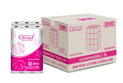 กระดาษชำระ กระดาษทิชชู กระดาษชำระม้วนเล็ก (Toilet Tissue)