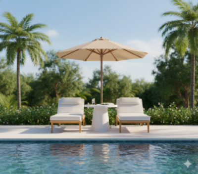 ฐานร่มหินขัด